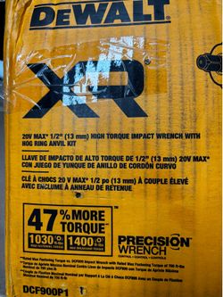 DeWALT 20V Max 1/2” Impact Wrench