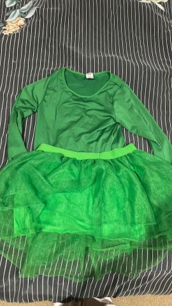 Halloween Green Leotard and Skirt L/XL