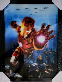 3D Iron-Man Wall Art (Framed)