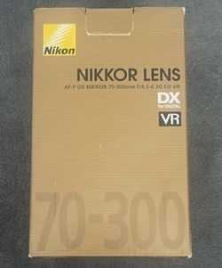 📸 Nikon AF-P DX NIKKOR 70-300mm f/4.5-6.3G ED VR Lens (Brand New, Unused)
