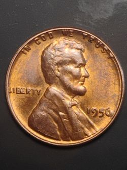 1956 no mint mark BIE error wheat cent