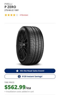 PIRELLI P ZERO 275/40-22 108Y Replacement Tire