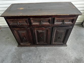 Solid Wood Cabinet Made In Mexico