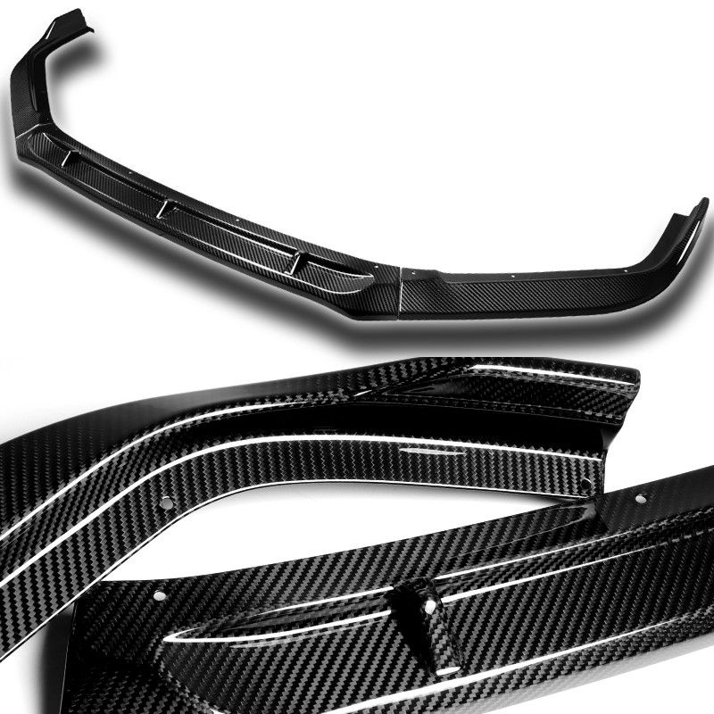 For 2016-2017 Honda Accord Sedan Carbon Fiber Front Bumper Splitter Spoiler Lip -(2-PU-410-R-RCF