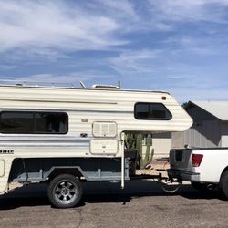 1992 Lance CabOver Camper With Trailer