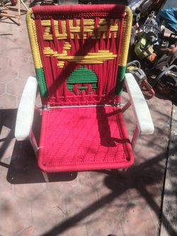 Vintage Macrame Shriners Chair
