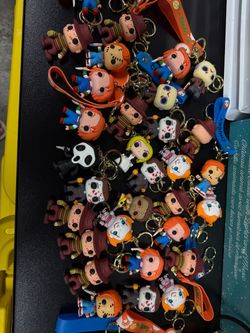 Horror Character Mini Figure Keychains Lot