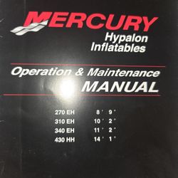 Mercury  Hypalon Inflatables