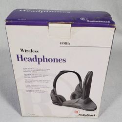 Radio Shack RF Wireless Headphone System 33-1219 Tested Works