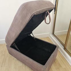 Brown Ottoman With Storage 36x23