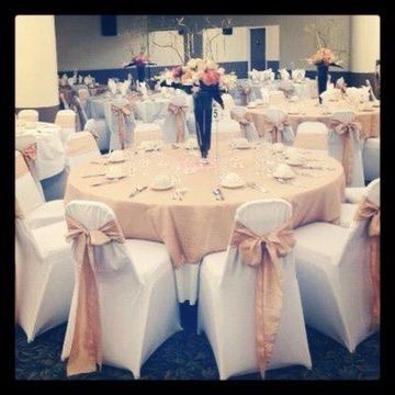 60 Chair Covers & Pink Table Runners & 60 Chair Sashes