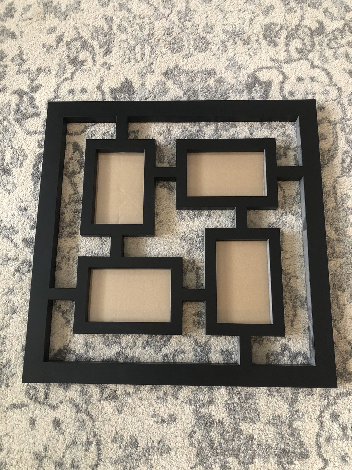 Black 4 Photo (4x6) Picture Frame For Wall