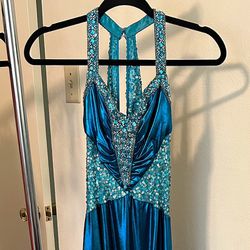 Studio 17 Embellished Metallic Prom Gown Size 6