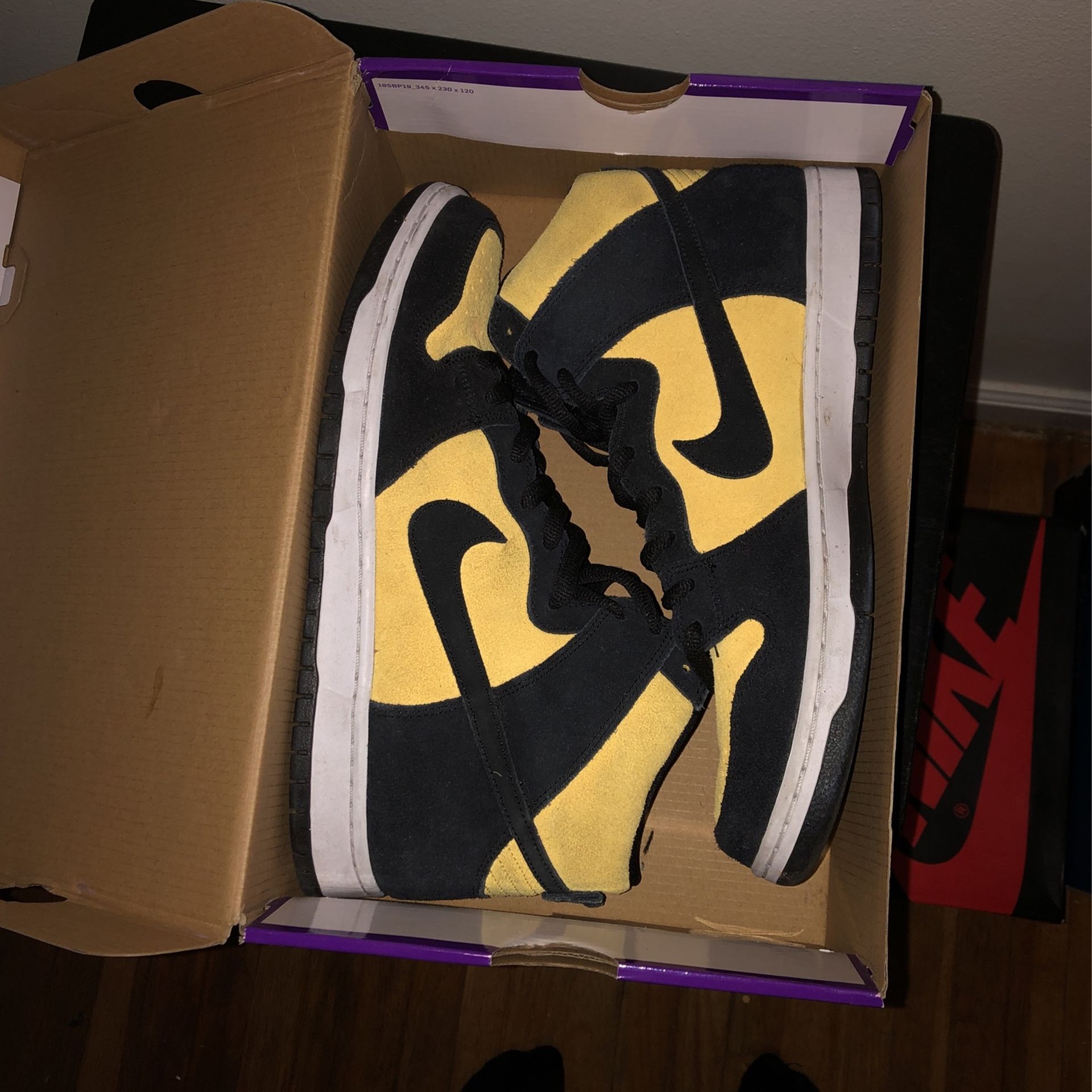 Nike SB Dunk High Pro Blaze/maze Size 12