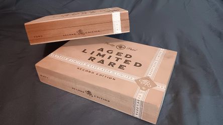 (2) Wooden Hand Made Cigar Boxes - Container 
