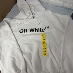 White Off White Hoodie Size XXL