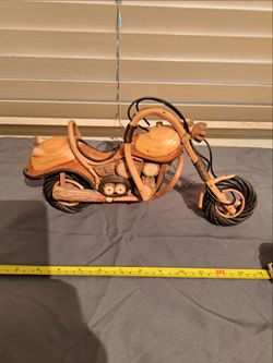 Wooden motorcycle