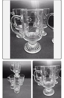 Princess house vintage Irish mugs for hot coffee set of 4