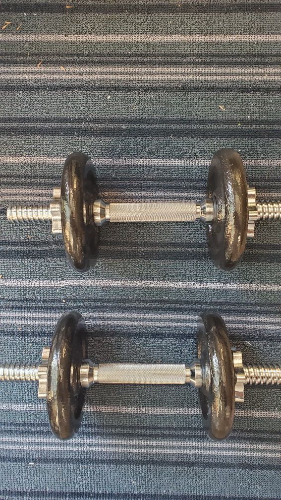NEW PAIR 14LB DUMBBELL ADJUSTABLE 28lbs total WEIGHTS