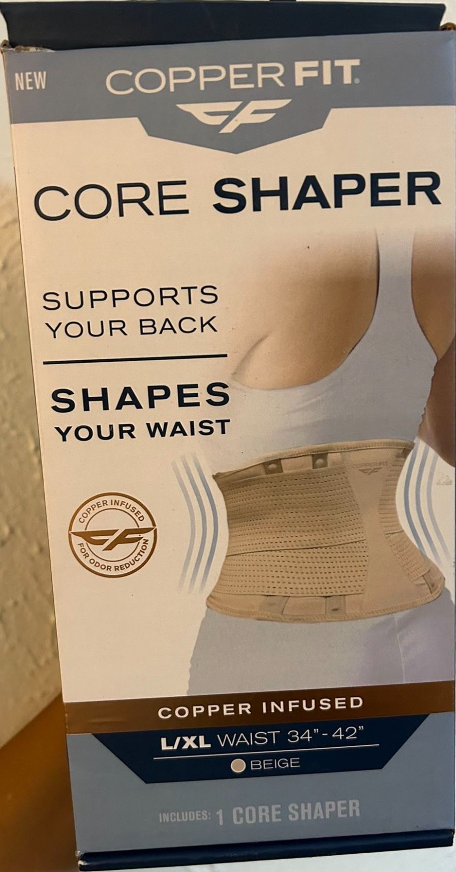Copper Fit Core Shaper Shapes Your Waist