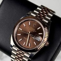 (300$)Rolex Datejust Two Tone Everose Chocolate Dial Jubilee Fluted Bezel Brand new 