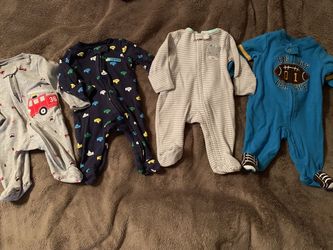 Baby boy newborn pajama bundle