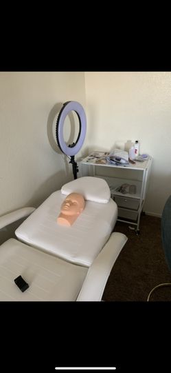 Lash bed tattoo bed chair white esthetician chair 