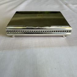 Cartier Sterling Silver, Wood Lined Box