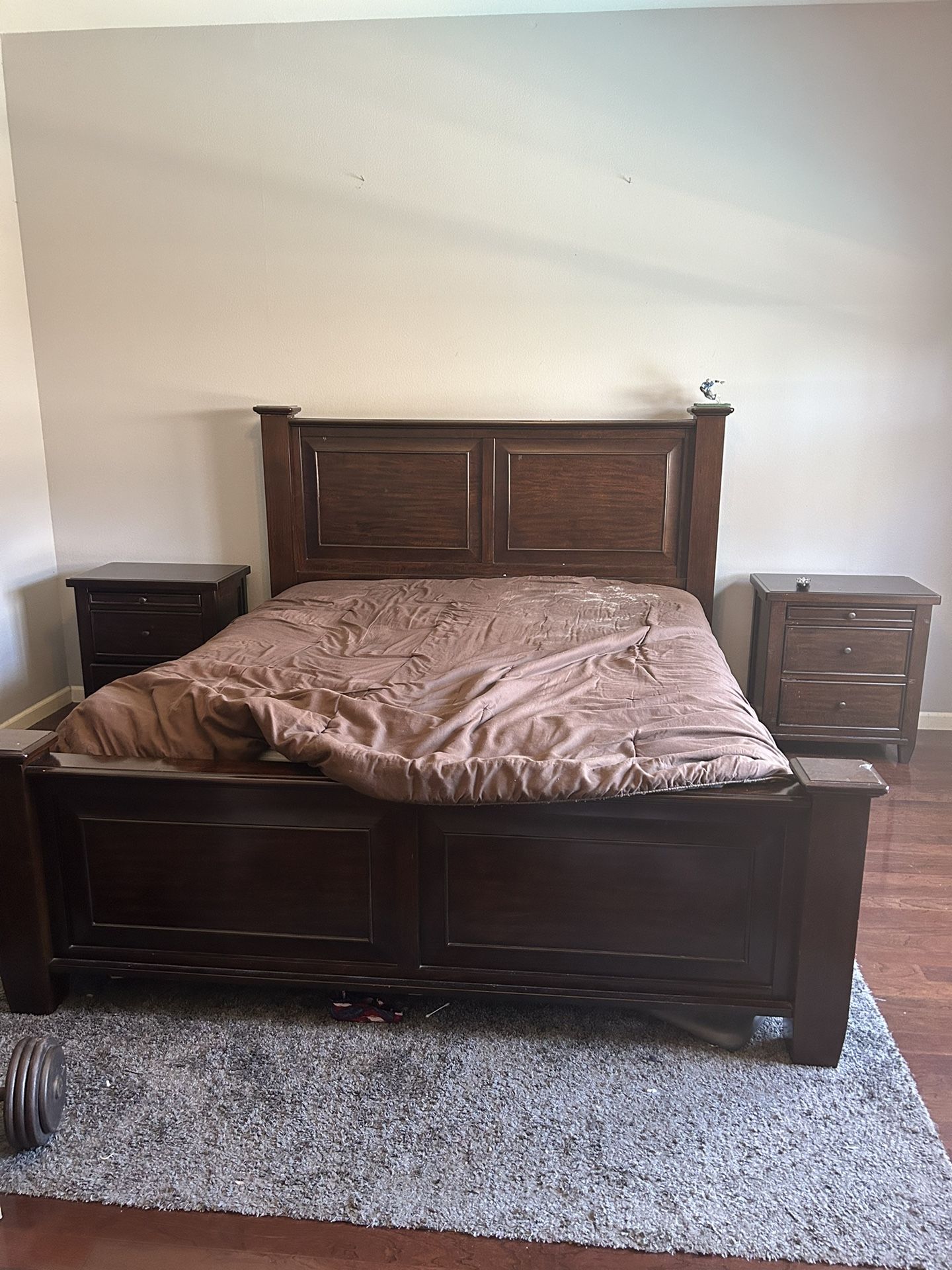 Bed Frame And 2 Night Stands