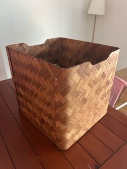 Woven Bamboo Square Storage Basket