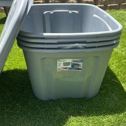 4 18G Storage Bins With Lids