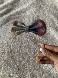 Rainbow bow headband