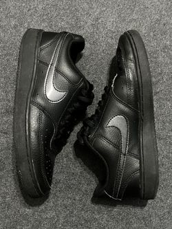 Black Nike Court Vision trainers