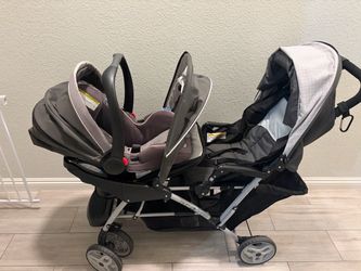 DuoGlider Double Stroller and CarSeat