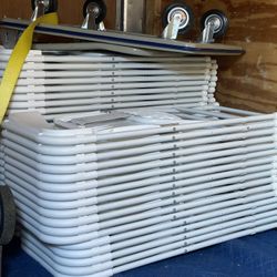 Heavy Duty White Chairs