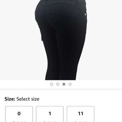 Black High waisted Stretchy Booty Lifting Jeans