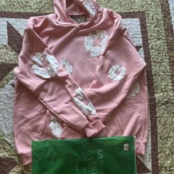 Pink Denim Hoodie 