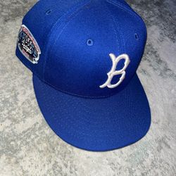 Brooklyn dodgers fitted 7 1/4 pink underbrim