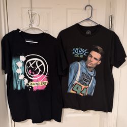 LOT of 2 Vanilla Ice & Blink 182 Shirts $10 each