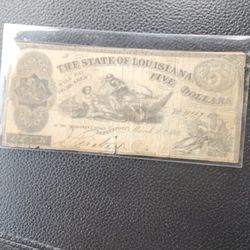 1863 State Of Louisiana Note