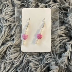 Heart Beaded Earrings