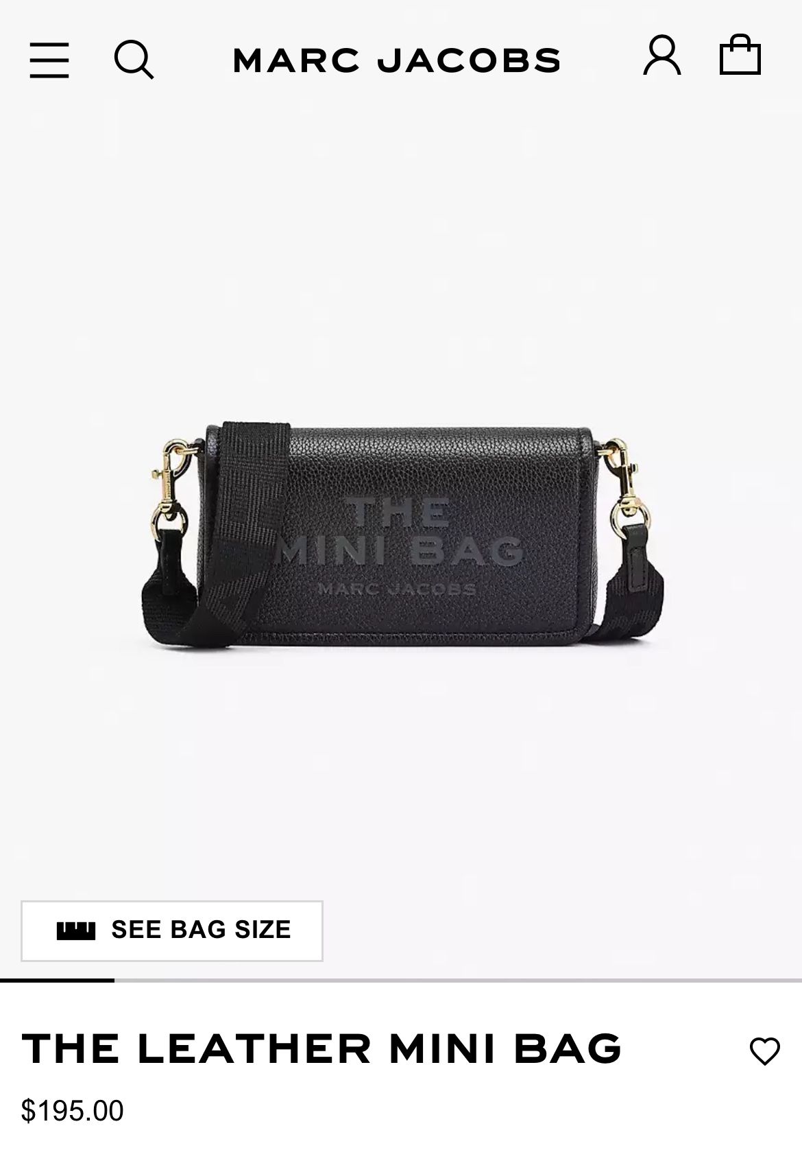 Marc jacob’s mini tote bag