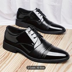 Men's Slip-On Loafers, Glossy Black:/Size:11 