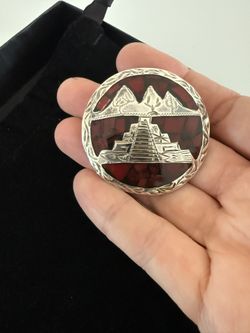 Sterling Silver Brooch Pin And Pendant 