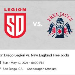 San Diego Legion vs.
New England Free Jacks

Sun 19 May - 1:00pm
Snapdragon Stadium, San Diego

