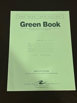 40 Green Books & Blue Book Examination book