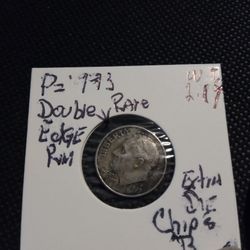 🇺🇸 "F.D. Roosevelt 10¢(1993="P") Wt:2.19(Double Edge Rim Errors)