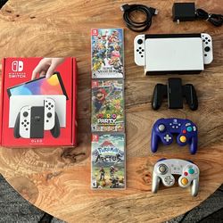 Nintendo Switch OLED Bundle – $325– Perfect Condition  