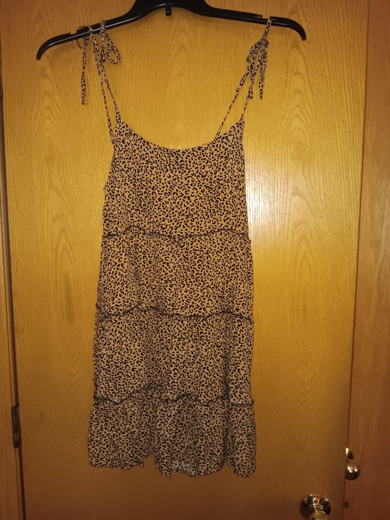 Women's Size Large, Leopard Print Sundress