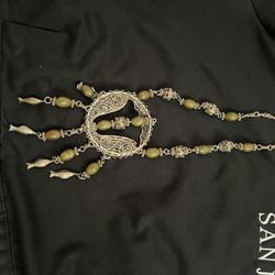 Vintage Necklace Puwter